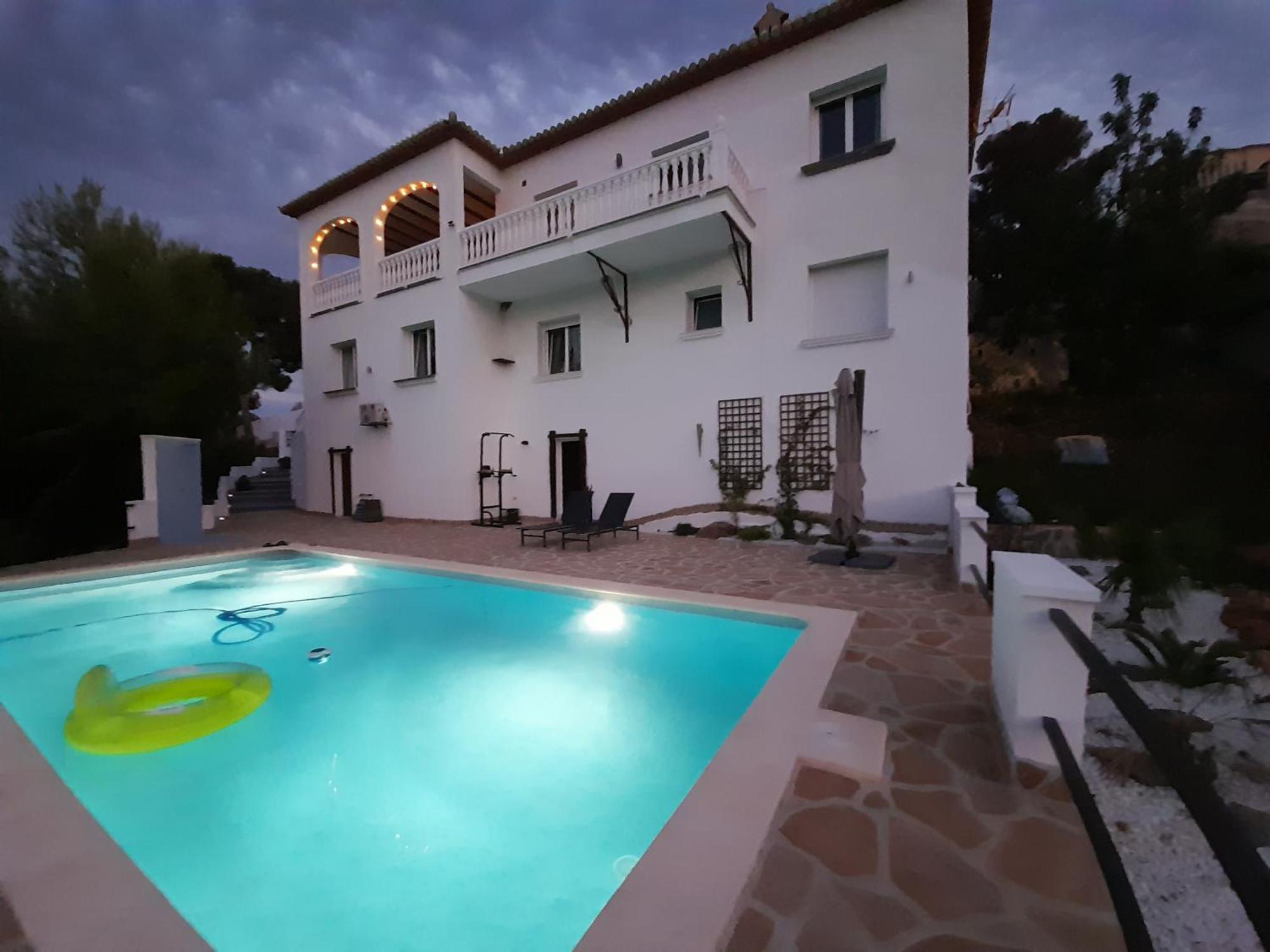 Villa"Kacper"Cerca De Gandia ,Con Vistas Al Mar Y Montanas ,Piscina 8-10 Personas Ador Exterior photo